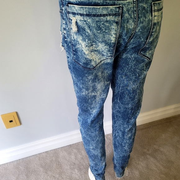 Power of Diesel Denim Destroyed Slim Skinny-Fit Jeans Size 28 - Picture 4 of 12